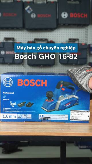 ✨ Máy bào gỗ Bosch GHO 16-82 công suất 600W bào phẳng mịn vượt trội 🪵