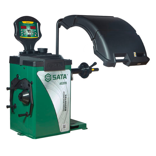 Máy cân bằng động bánh xe SATA AE2015 chính xác cao dùng điện 200V.