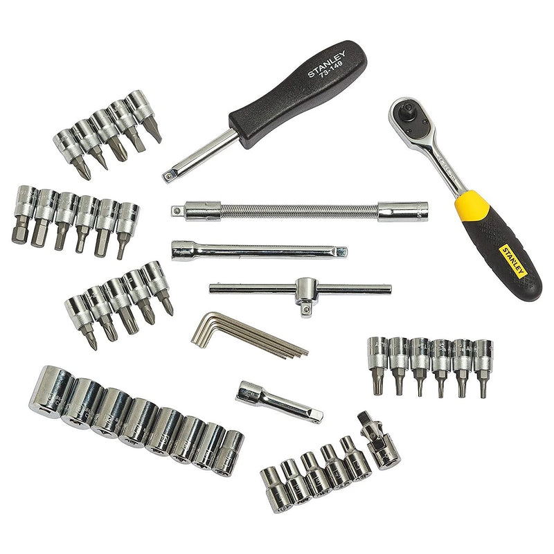 Bộ đầu tuýp và mũi vặn vít kết hợp, cốt 1/4 inch, 46 chi tiết Stanley STMT72794-8