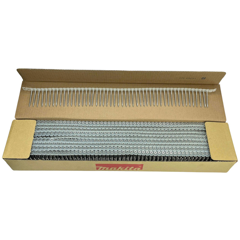 Hộp 1000 vít cuộn, chất liệu Inox Makita F-32483 dùng cho ván ép, gỗ mềm kích thước PH2 chiều dài 55mm
