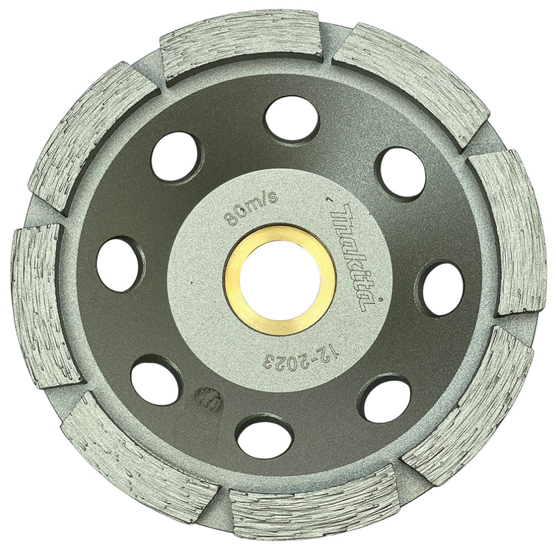 Lưỡi bào mài bê tông Makita kiểu răng phân đoạn, đường kính lưỡi từ 100mm-180mm, lỗ cốt 22.23mm đạt tiêu chuẩn EN13236 ( Cấp 1 sao )