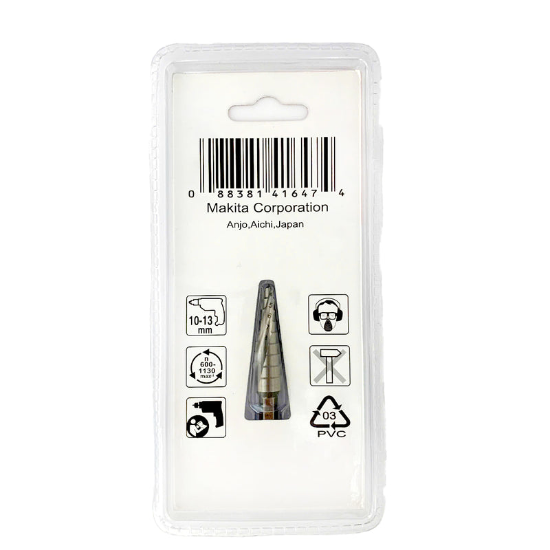 Mũi khoan tháp rãnh xoắn ốc Makita đuôi lục giác 6.35mm (1/4 inch) đường kính từ 4mm-20mm