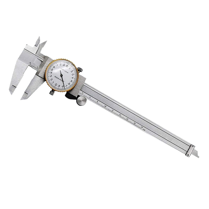 Thước kẹp 150mm (6 inches), đồng hồ cơ, thân bằng thép không gỉ Workpro WP266002