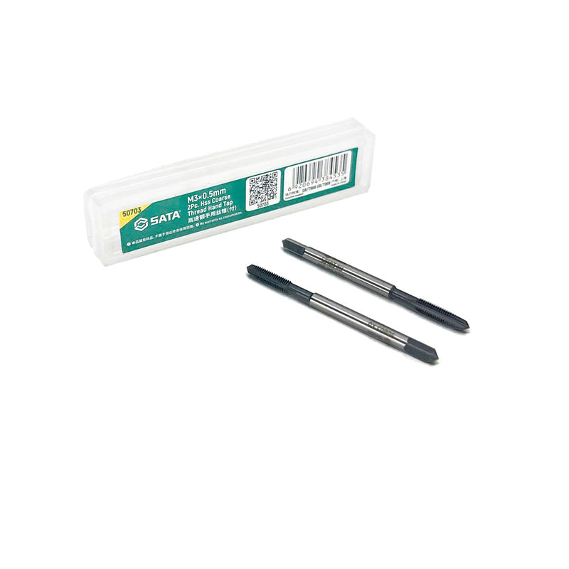 Hộp 2 mũi taro tạo ren vặn tay SATA kích thước từ M3 - M12