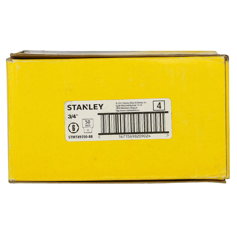 Đầu tuýp 6 cạnh, cốt 3/4 inch Stanley kích thước từ 19mm - 50mm