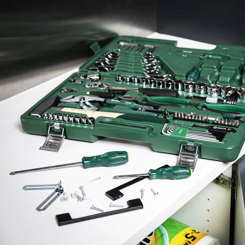 Bộ dụng cụ sửa chữa cơ khí tổng hợp 80 chi tiết SATA 09403