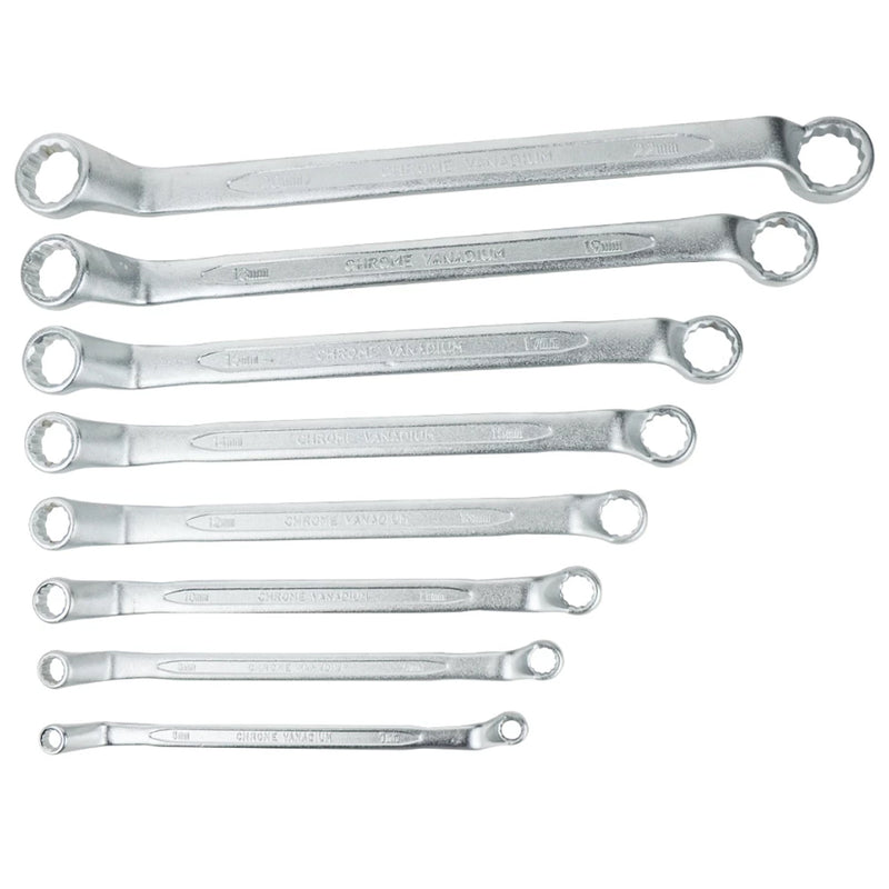 Bộ cờ lê 2 đầu vòng góc lệch 75° hệ mét, 8 chi tiết Stanley 87-576-1 kích thước từ 6mm - 22mm