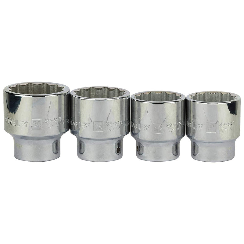 Bộ đầu tuýp kèm cần siết cốt 3/4 inch, 20 chi tiết Stanley 89-101 kích thước từ 22mm - 50mm