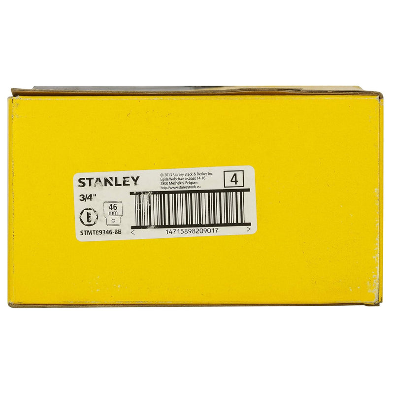 Đầu tuýp 6 cạnh, cốt 3/4 inch Stanley kích thước từ 19mm - 50mm