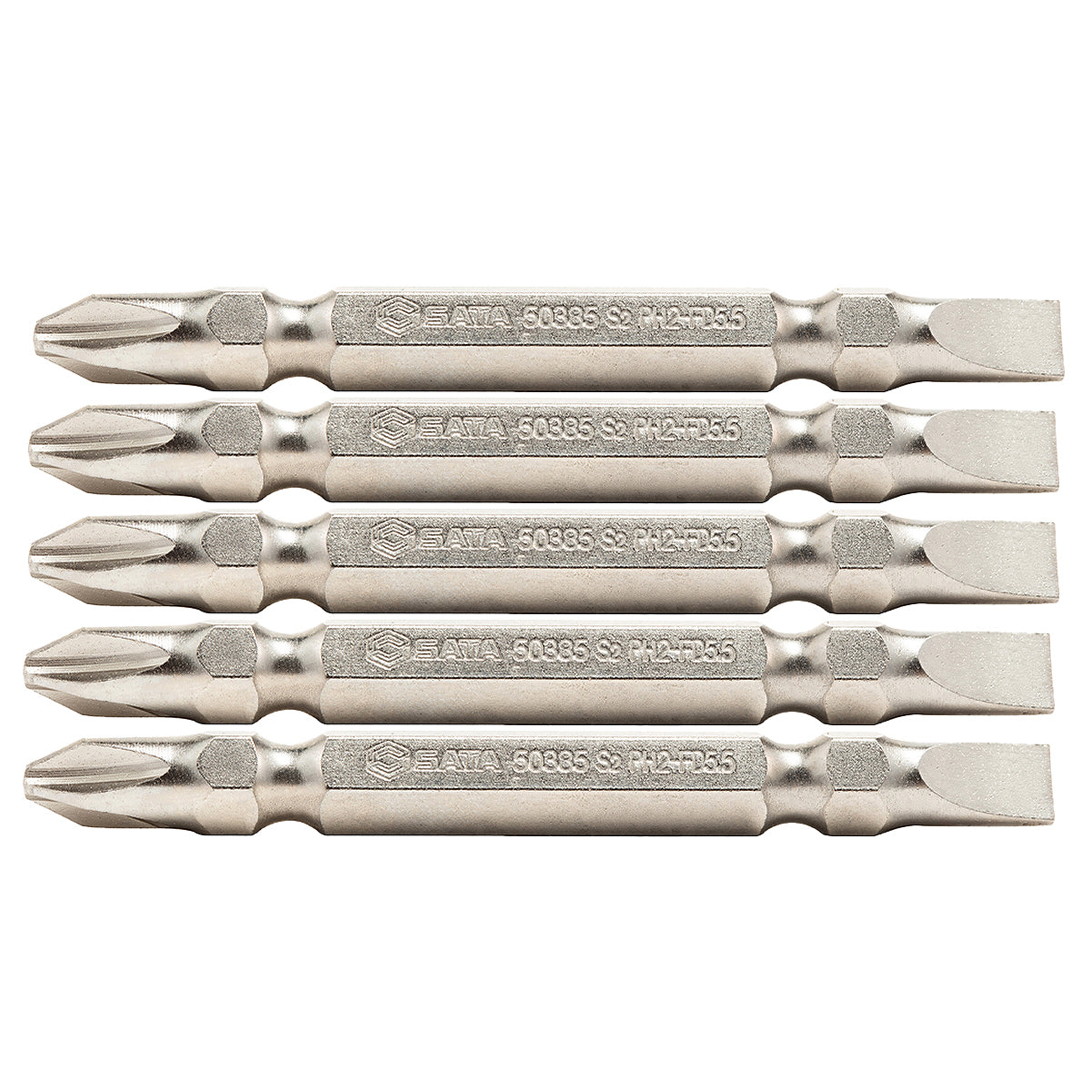 Vĩ 5 mũi vặn vít 2 đầu SATA đuôi lục giác 6.35mm (1/4 inch)