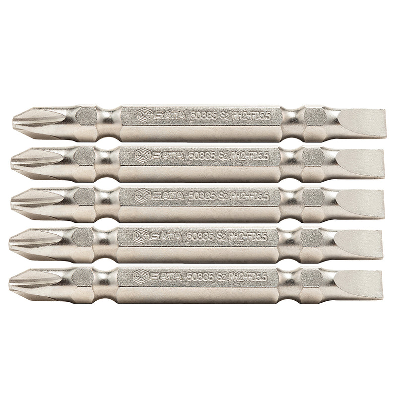 Vĩ 5 mũi vặn vít 2 đầu SATA đuôi lục giác 6.35mm (1/4 inch)