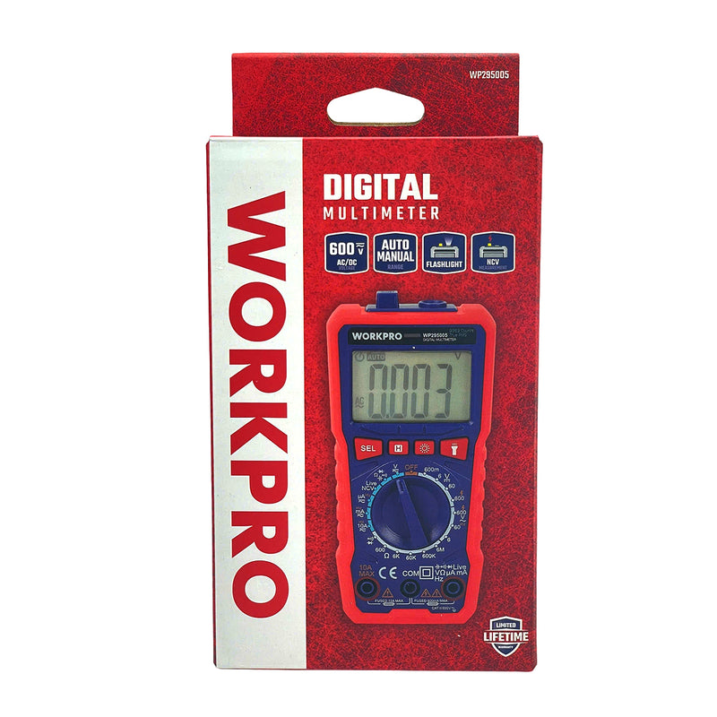 Đồng hồ đo điện vạn năng 1mV - 600V Workpro WP295005