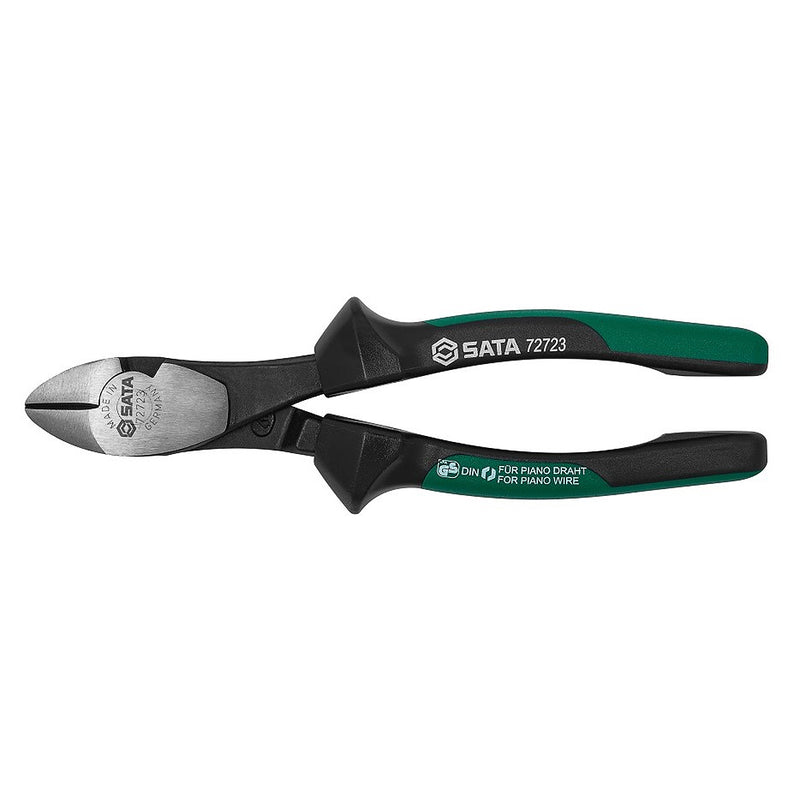 Kìm cắt SATA 72723 200mm - Cắt dây đồng, sắt, thép lò xo, chuẩn VPA/GS Đức