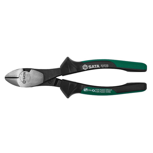 Kìm cắt SATA 72723 200mm - Cắt dây đồng, sắt, thép lò xo, chuẩn VPA/GS Đức