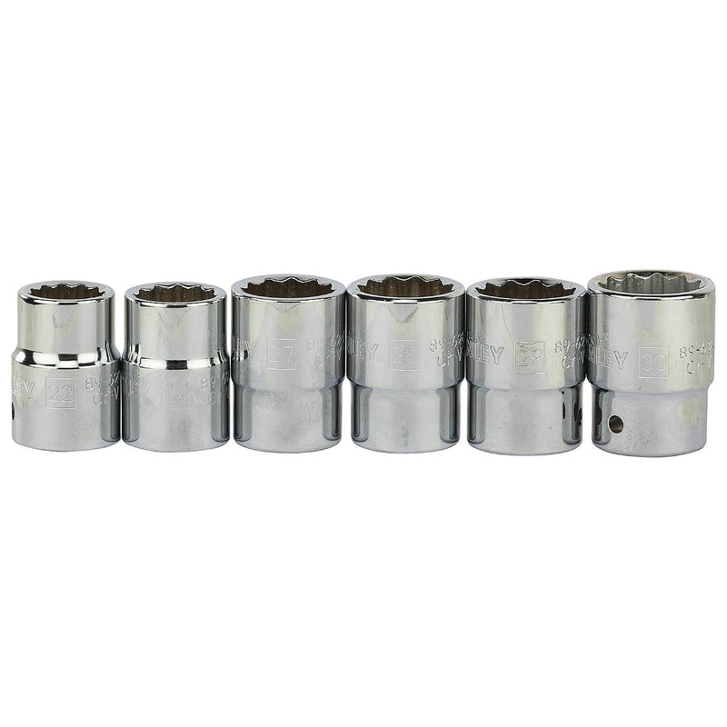 Bộ đầu tuýp kèm cần siết cốt 3/4 inch, 20 chi tiết Stanley 89-101 kích thước từ 22mm - 50mm