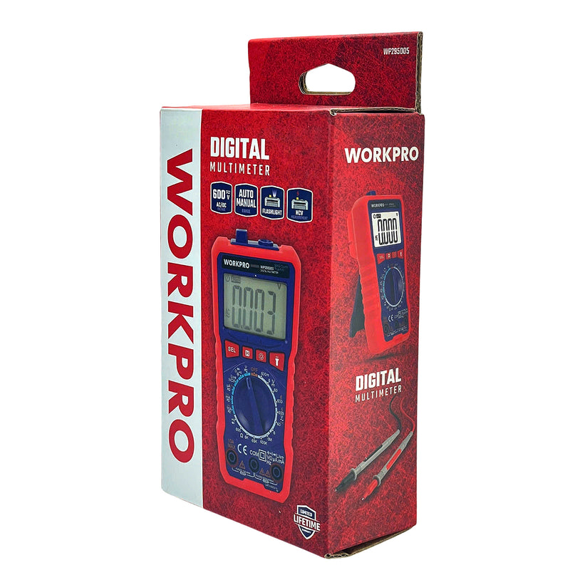 Đồng hồ đo điện vạn năng 1mV - 600V Workpro WP295005