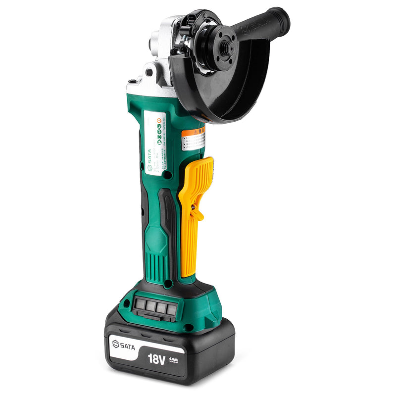 Máy mài góc SATA 51090 dùng Pin 18V, đường kính lưỡi 125mm, công tắc bóp