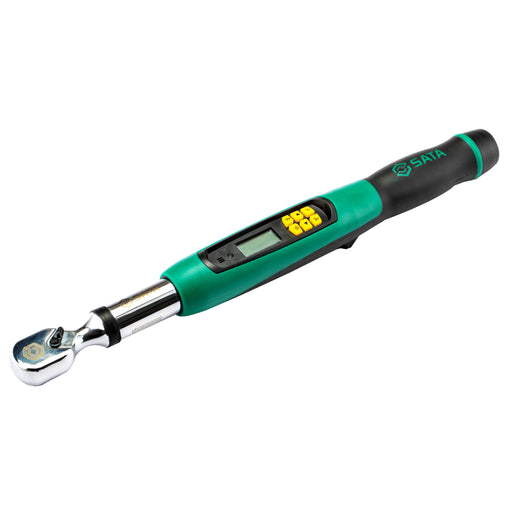 Cần siết lực điện tử SATA 96525, 3/8 inch, 27-135Nm, độ chính xác cao, màn hình LCD, 120 răng.