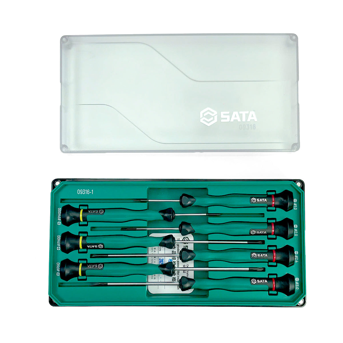 Bộ tua vít điện tử cán dài 9 chi tiết SATA 09316