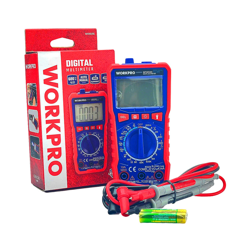 Đồng hồ đo điện vạn năng 1mV - 600V Workpro WP295005