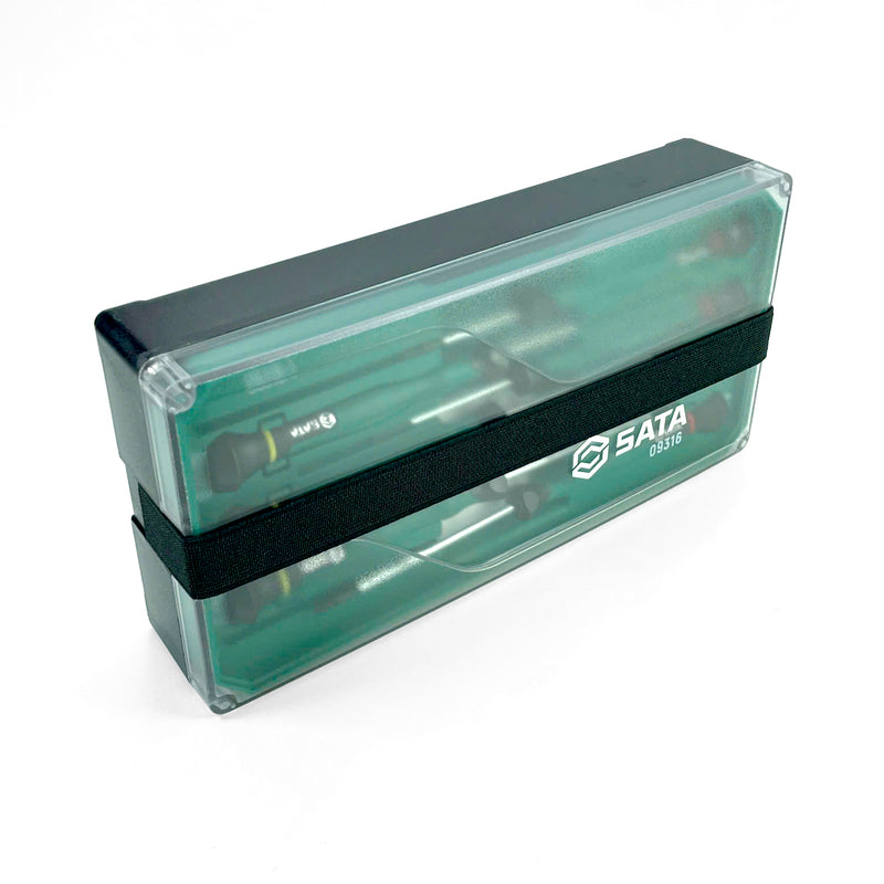 Bộ tua vít điện tử cán dài 9 chi tiết SATA 09316
