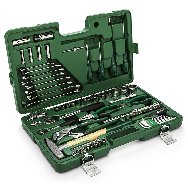 Bộ dụng cụ sửa chữa cơ khí tổng hợp 80 chi tiết SATA 09403