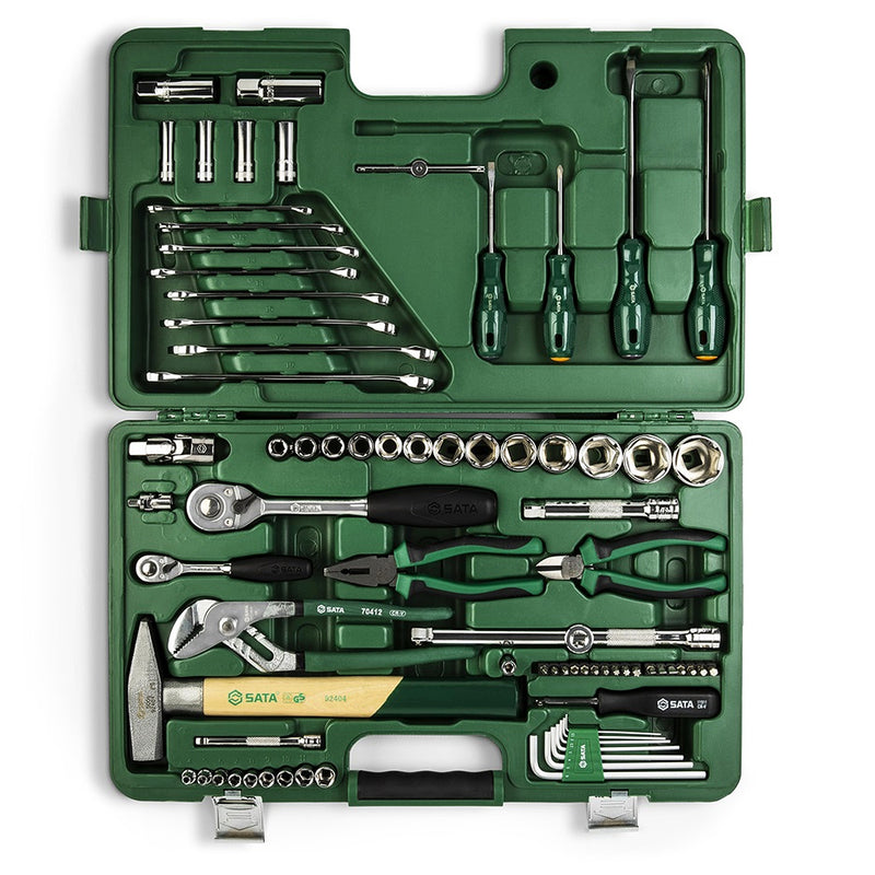 Bộ dụng cụ sửa chữa cơ khí tổng hợp 80 chi tiết SATA 09403