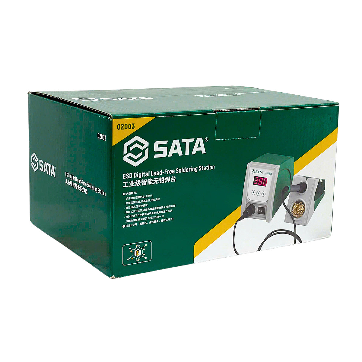 Trạm hàn chì kỹ thuật số, chống tĩnh điện SATA 02003 công suất 70W