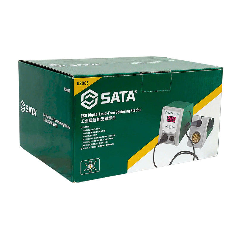 Trạm hàn chì kỹ thuật số, chống tĩnh điện SATA 02003 công suất 70W