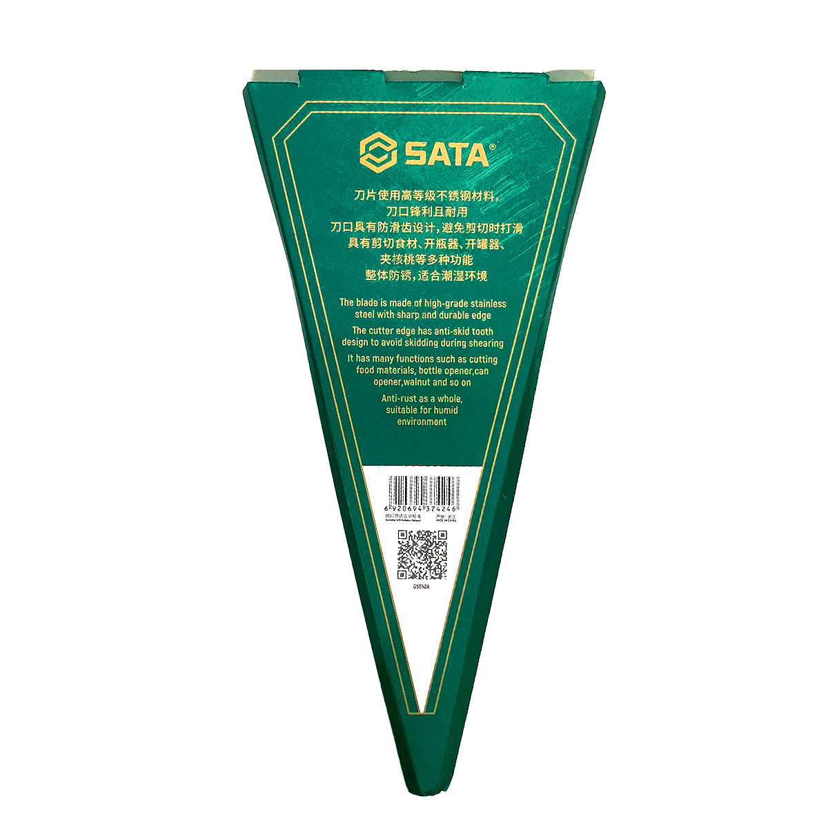 Kéo cắt mũi thẳng SATA 05652A chiều dài 177mm (7 inch), chất liệu thép không gỉ