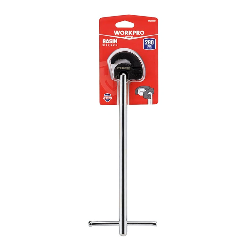 Cờ lê hàm mở nhanh Workpro WP309002, tay cầm chữ T, độ rộng hàm 10mm - 32mm, dài 280mm (11 inch)