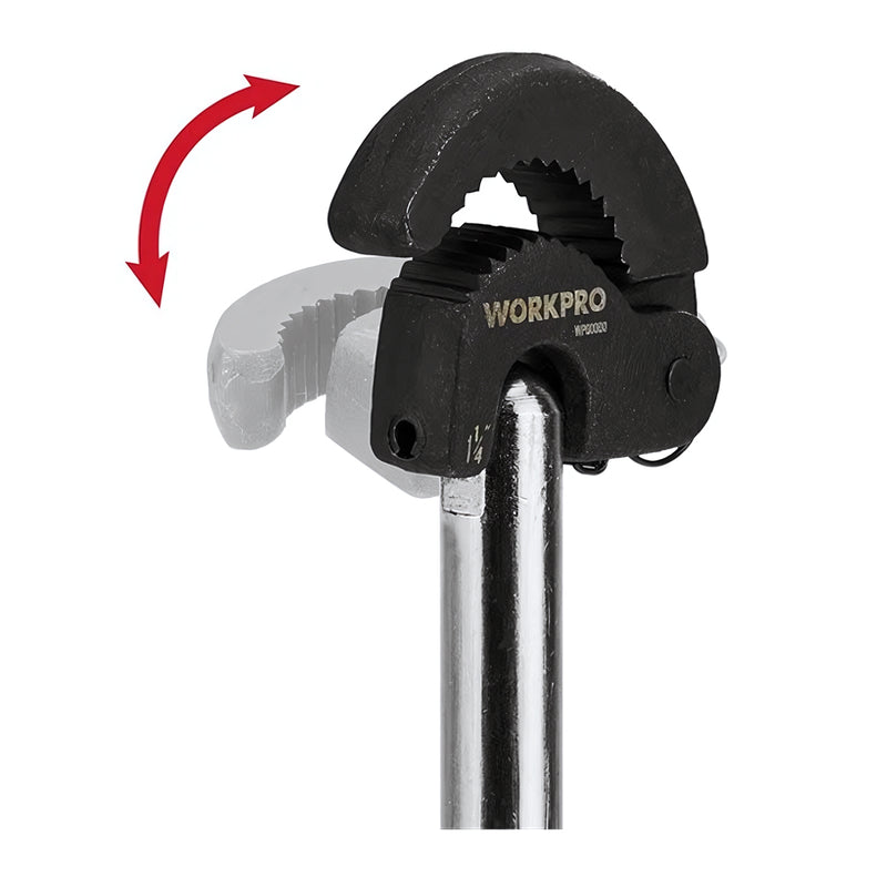 Cờ lê hàm mở nhanh Workpro WP309002, tay cầm chữ T, độ rộng hàm 10mm - 32mm, dài 280mm (11 inch)