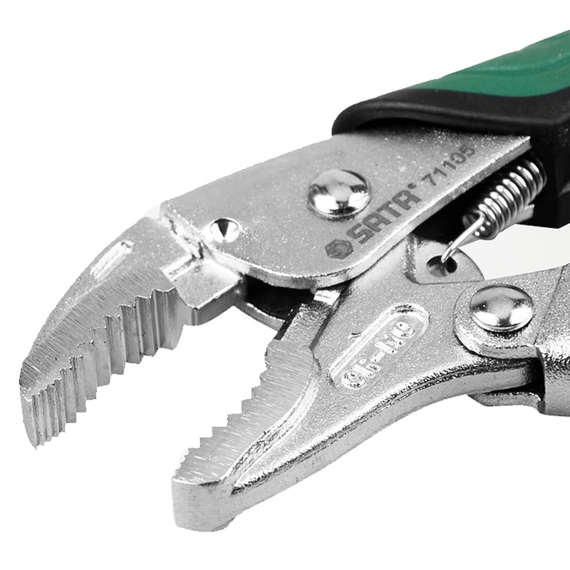 Kìm bấm chết, nhả nhanh hàm cong SATA kích thước từ 145mm - 225mm