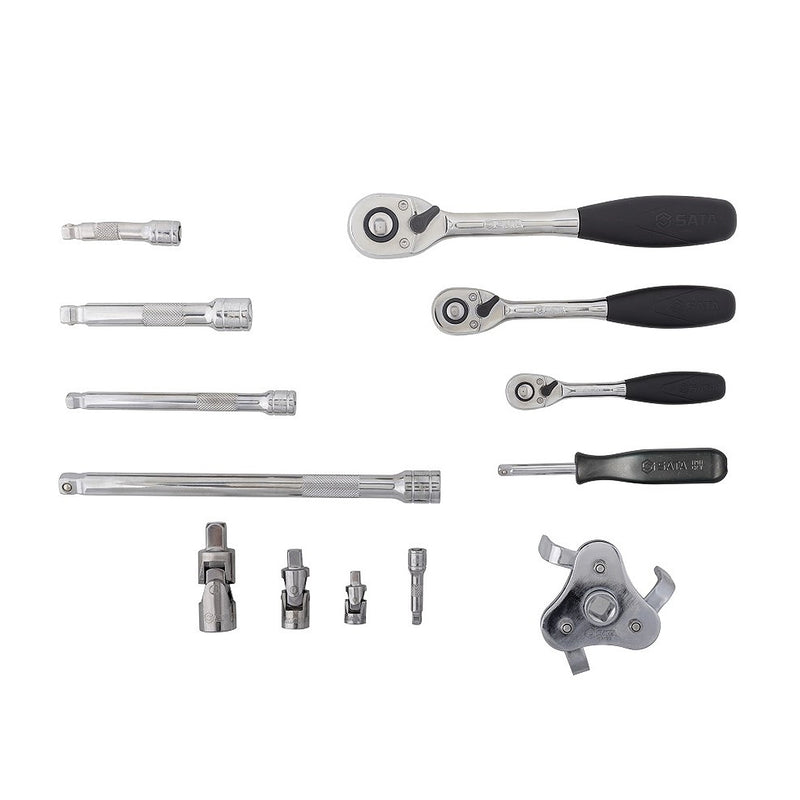 Bộ dụng cụ tổng hợp 128 chi tiết, chuyên dùng sửa chữa cơ khí ô tô SATA 09014A