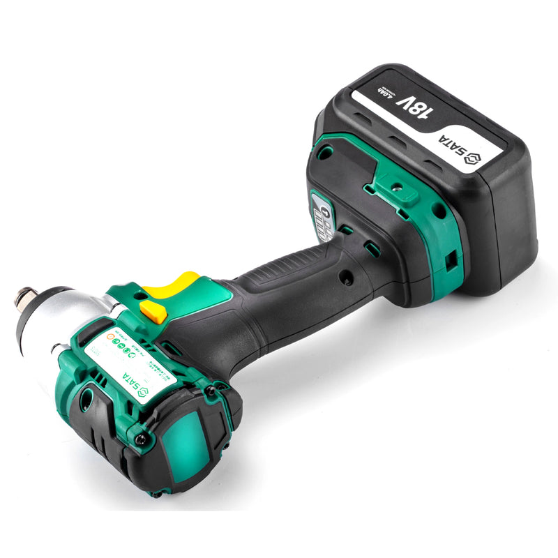 Máy siết bu lông SATA 51073 dùng Pin 18V, cốt 1/2 inch