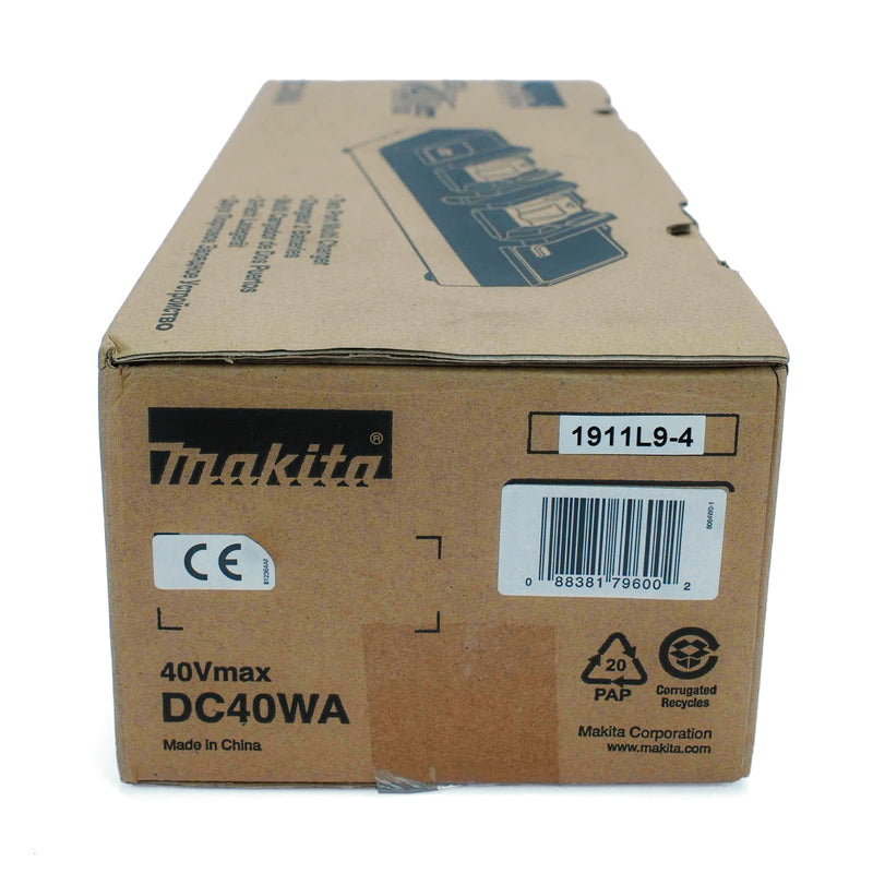 Đế sạc tiêu chuẩn 2 cổng Makita DC40WA dùng cho Pin 40Vmax XGT mã số 1911L9-4