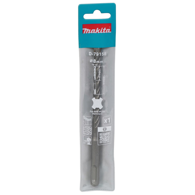 Mũi khoan bê tông Makita đường kính mũi từ 6mm - 16mm, đuôi gài SDS-Plus