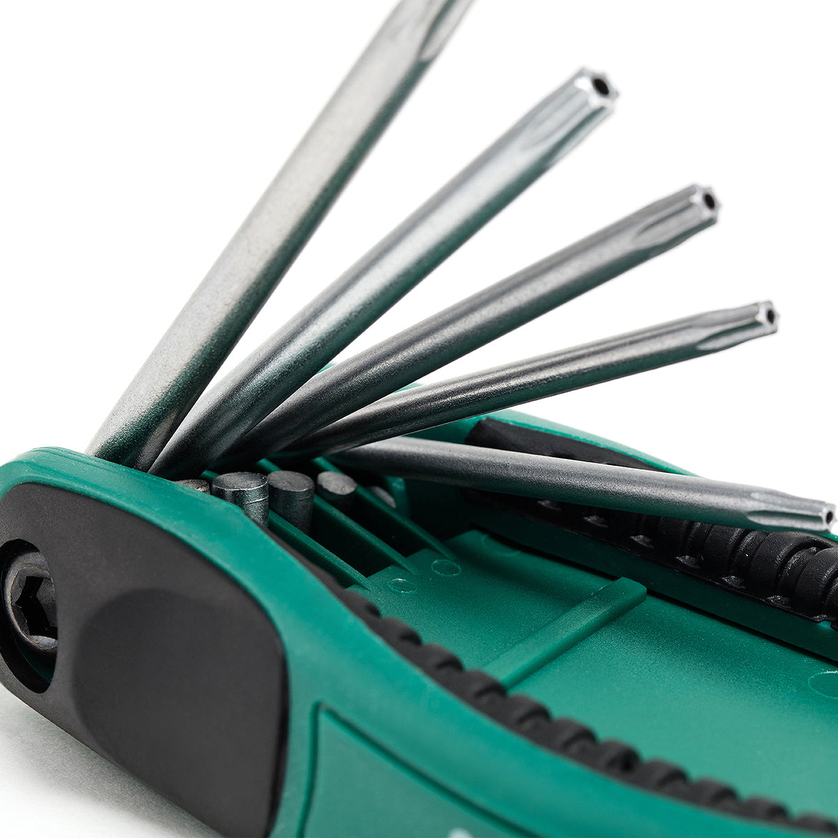 Bộ lục giác gập đầu sao có lỗ 8 chi tiết SATA 09123 kích thước từ T9 - T40