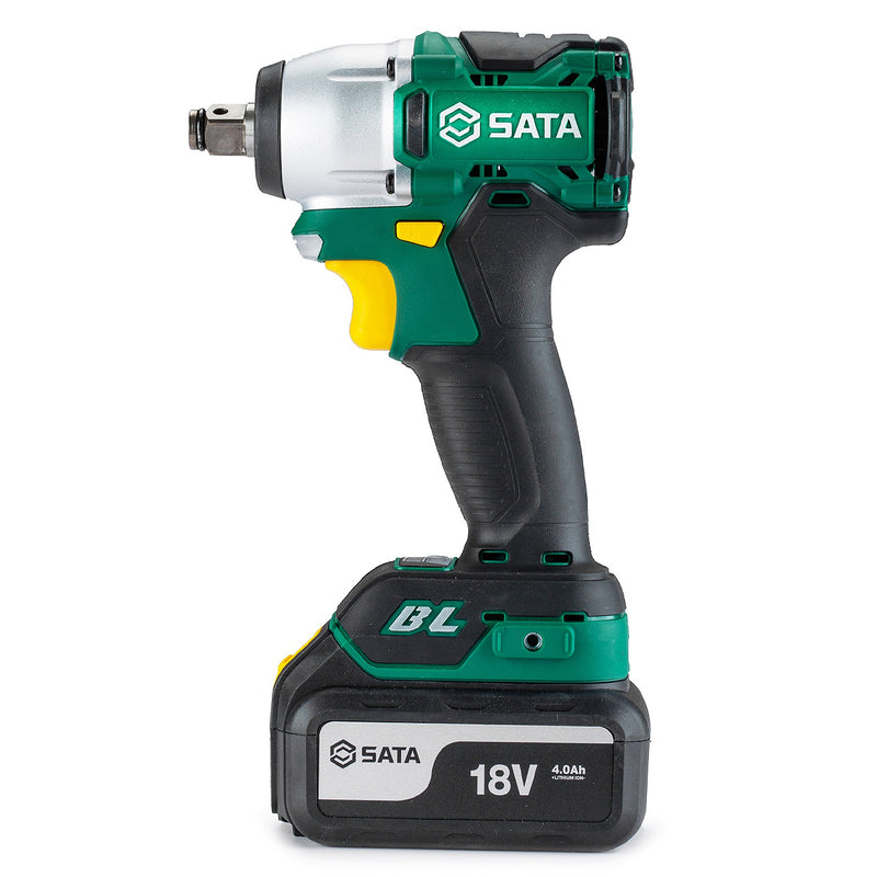 Máy siết bu lông SATA 51073 dùng Pin 18V, cốt 1/2 inch