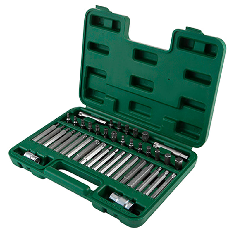 Bộ mũi vặn vít SATA 42 chi tiết 09327, đuôi lục giác 5/16 inch, đa năng Torx, Hex, XZN, 30mm/70mm.