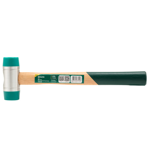Búa nhựa cán gỗ Hickory SATA, đầu thay thế được, 35mm, đa năng