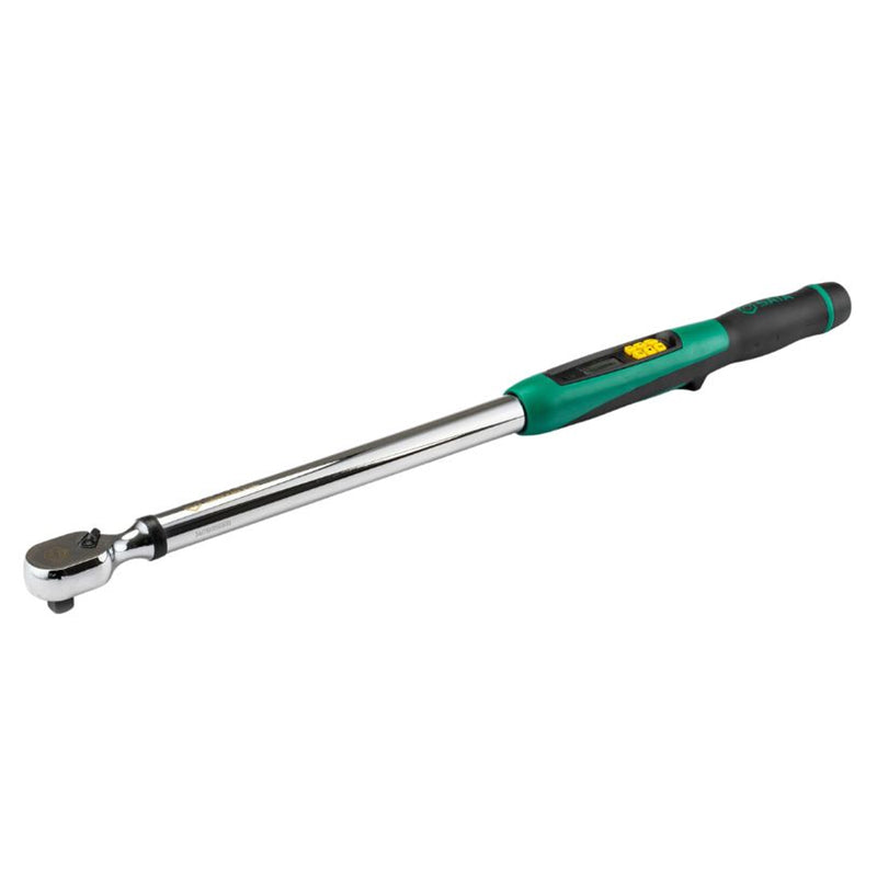 Cần siết lực điện tử SATA cốt 1/2 inch, dải lực 40-340Nm, độ chính xác cao, 5 đơn vị đo, bánh cóc 72 răng.
