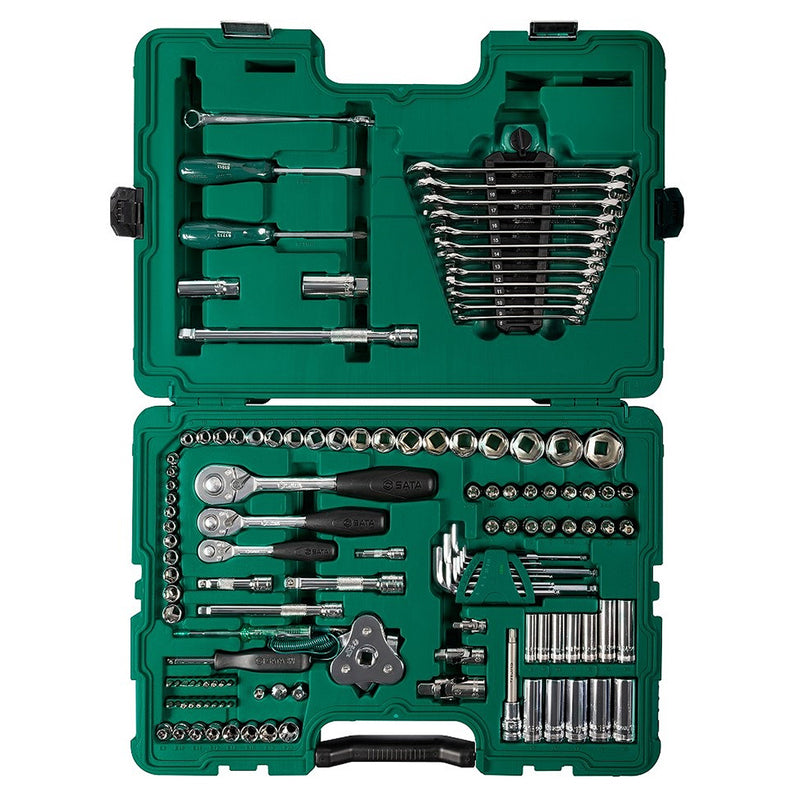 Bộ dụng cụ tổng hợp 128 chi tiết, chuyên dùng sửa chữa cơ khí ô tô SATA 09014A