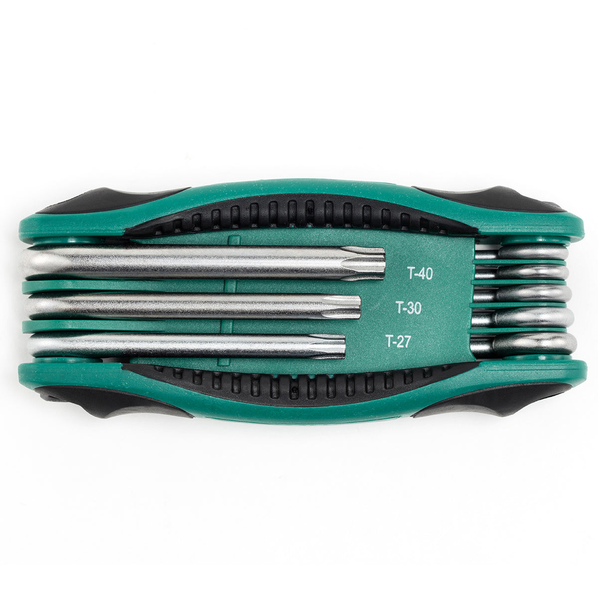 Bộ lục giác gập đầu sao có lỗ 8 chi tiết SATA 09123 kích thước từ T9 - T40