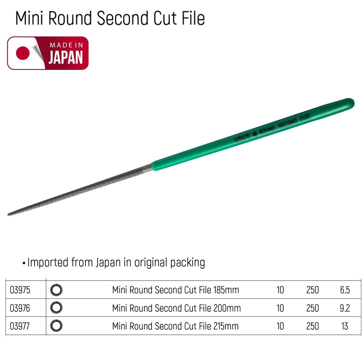 Dũa tròn mini SATA chiều dài từ 185mm - 215mm