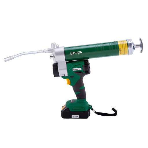 Máy bơm mỡ SATA 51021 18V Pin Lithium Brushless 5000 PSI áp suất cao, 2 chế độ lưu lượng, 3 phương thức nạp mỡ tiện lợi.