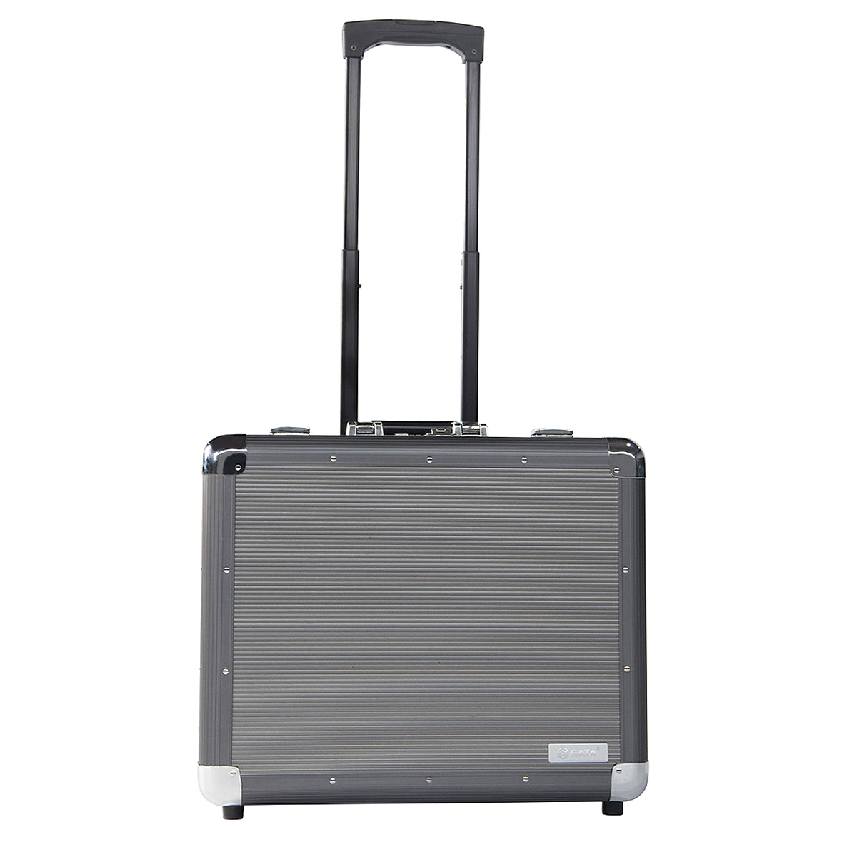 Vali dụng cụ nhôm SATA 03621 24 inch có bánh xe, khóa đôi, vách ngăn tùy chỉnh, chống va đập.