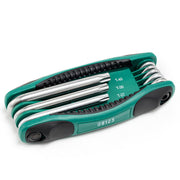 Bộ lục giác gập đầu sao có lỗ 8 chi tiết SATA 09123 TT9-TT40, thép Cr-V, chống tháo mở