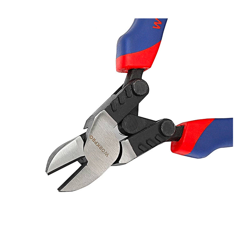 Kìm cắt loại tốt, thiết kế kiểu mới giúp tiết kiệm lực bóp, dài 7 inch (175mm) Workpro WP231090