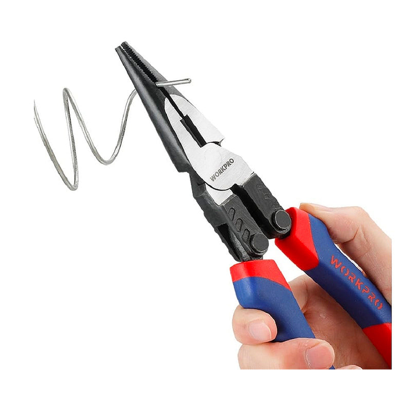Kìm nhọn cộng lực loại tốt, thiết kế kiểu mới tiết kiệm lực bóp, dài 8 inch (200mm) Workpro WP231088